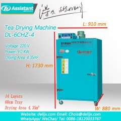 séchoir à thé à base de plantes / vert / noir machine chauffage électrique 220v dl-6chz-4