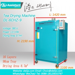 thé de petite fleur type rotatif chauffage électrique machine de séchage de feuilles de thé 6chz-9