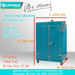 machine de traitement du thé électrique thé vert oolong noir thé machine de séchage de feuilles 6chz-12