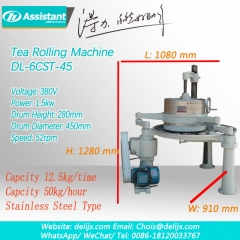 machine de traitement de rouleau de feuille de thé orthodoxe 6crt-45