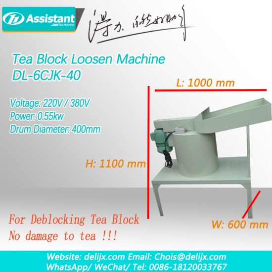Bock de thé noir desserrez la machine de déblocage de thé de machine 6cfj-40