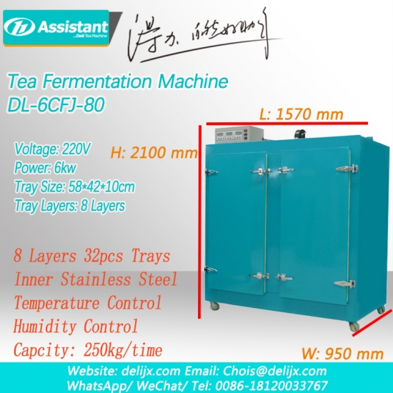 machine de fermentation de fermentation de traitement du thé noir 6cfj-80