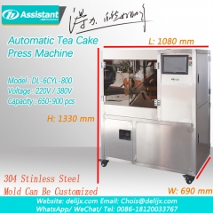 petite machine automatique de presse de gâteau de thé, machine de moulage de gâteau de thé 6cyl-800