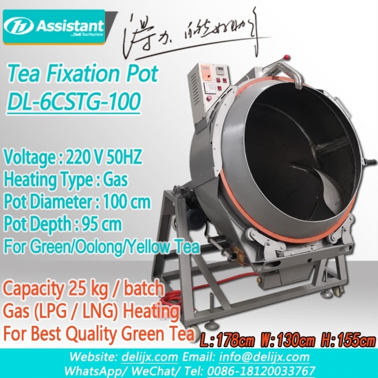 thé vert orthodoxe laisse machine à cuire à la vapeur 6cstg-100