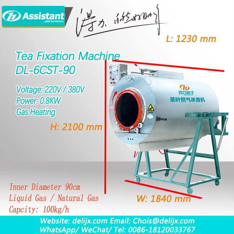 comment utiliser la machine de fixation de thé chauffante au gaz DL-6CST-90